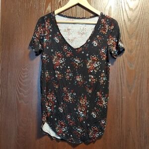 𝅺MUDD Rayon Spandex Floral Top, Size M